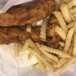 All you can eat walleye fingers