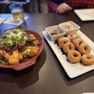 Tachos and Mini Donut Dunkeroos
