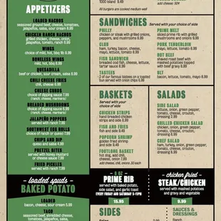 Grill Menu
