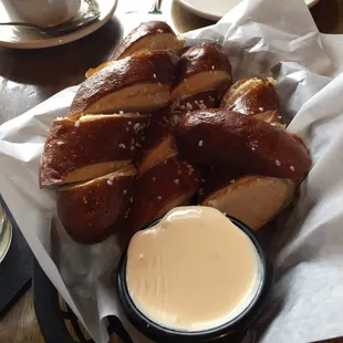 Pretzels and queso!