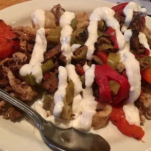 Calamari and chorizo- very good