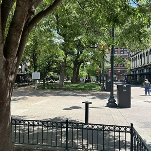 outside