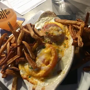 Hot Brown - A classic meal in Kentucky! So much food.