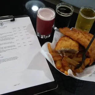 Fish, Chips, and Helicon Beer . . .