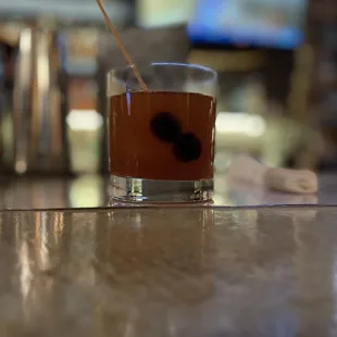 Fig and honey Manhattan
