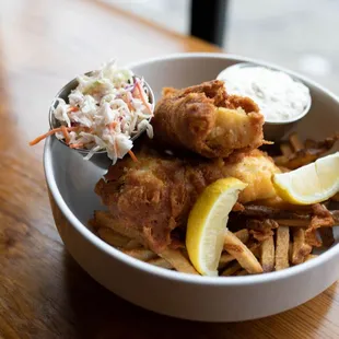 fish and chips, food, fish, seafood