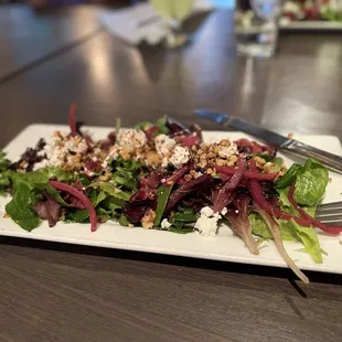 Salad, (Peach Margarita pairs well and is also excellent)