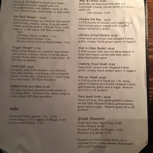 This is the updated menu. January 2016