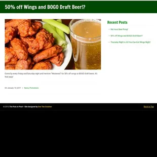 the website of the pub pearl
