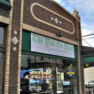 the front of the pub