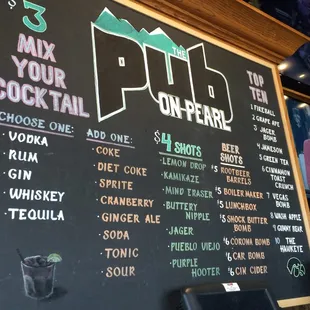 All day drink specials
