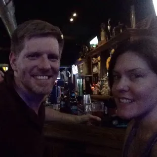 At the bar