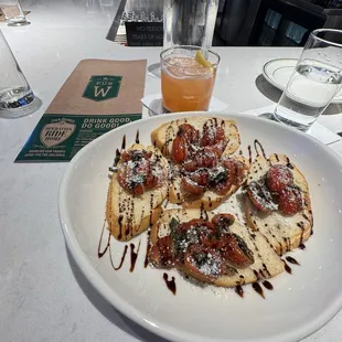 Bruschetta and Papa don't Peach