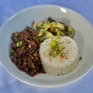 a plate of food