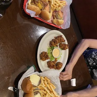 Conch Fritters Sliders and Kid's Sliders