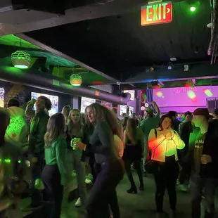 a crowd of people dancing