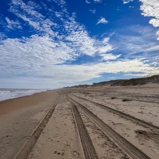 Beach on a cold winter day.
