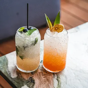 the Sal and Lani mocktails