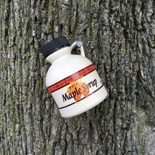 Currey Farms in Charlevoix, pure maple syrup.