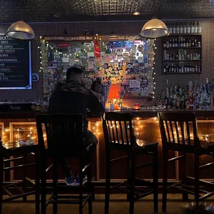 At the bar