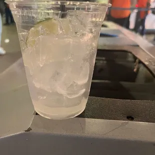 This is my drink 15-20 minutes later. Still packed with ice- no liquor. Total ripoff for $15.