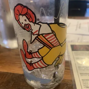 Funky old Ronald McDonald glasses, which was fun!