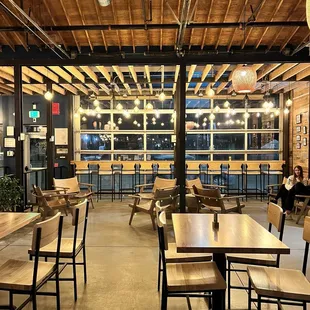 the interior of a brewery