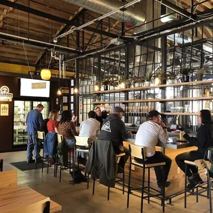 people sitting at tables