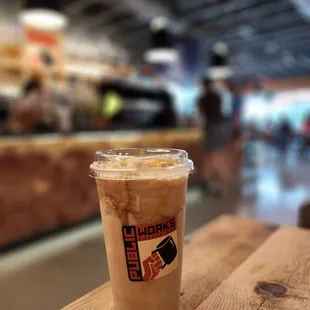 a cup of iced coffee