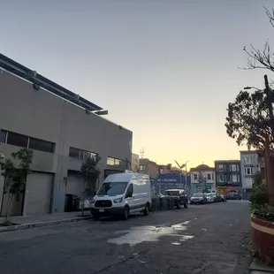 View from alley outside