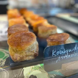 Their version of a Kouigman. These are upside down look at that Carmel!