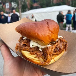 Pulled pork sandwich