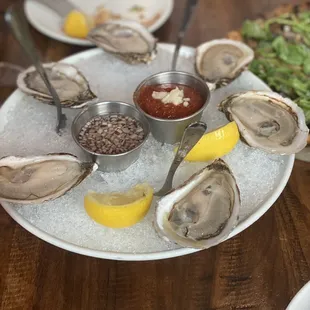 Half dozen oysters