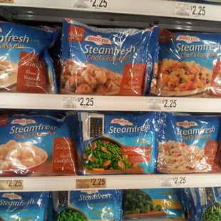 Average selection of frozen veggies