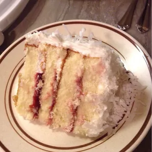 Custom Coconut Cake with Raspberry