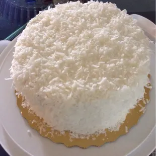 Custom Coconut Raspberry Cake