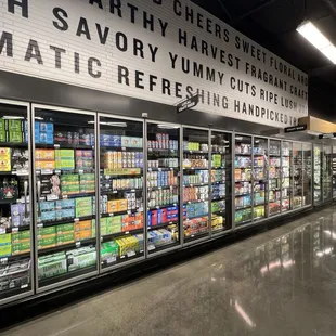 a row of refrigerators