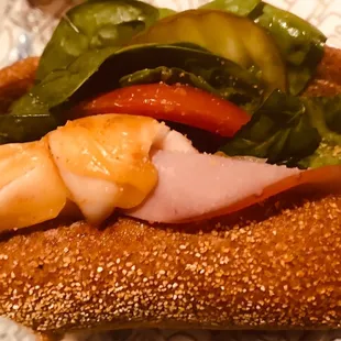 Half of a boars head &quot;ULTIMATE&quot; sub $9 for a whole (it was so good I started eating it b4 I took a pic lol)