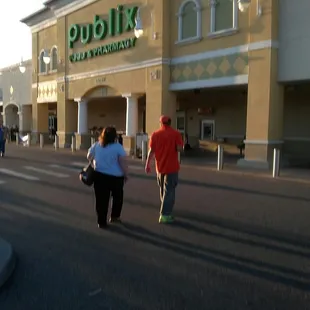 outside