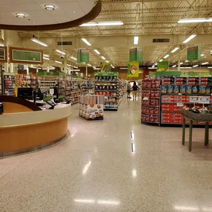 April 2020: Courtesy Counter on the left upon entering