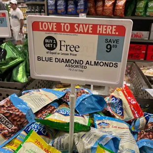 Sales in the bins at the front door