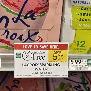 LaCroix on sale