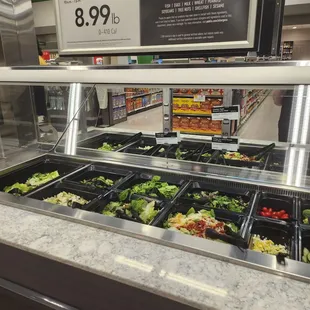 Wow!! Beautiful salad bar!!