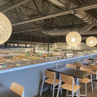 Plenty of seating to enjoy your food.