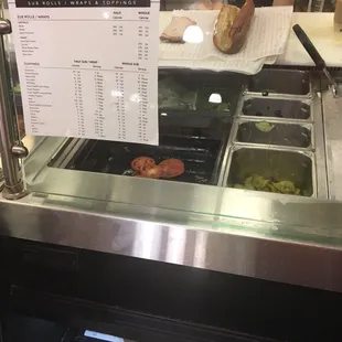 the food being prepared