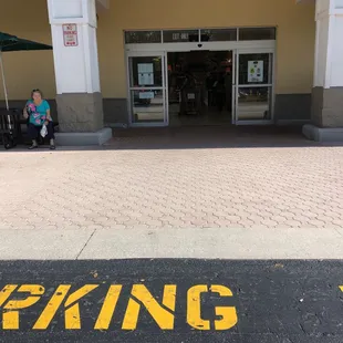 In through the exit! Jerk!