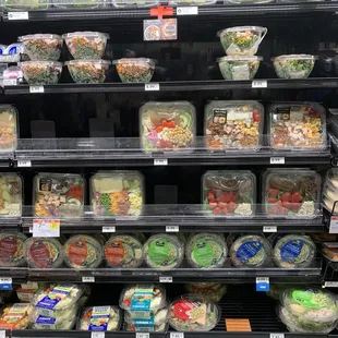 Lots of ready to eat salads