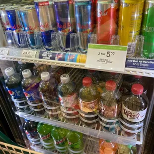 a variety of beverages