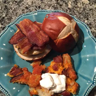 Bacon Cheeseburger &amp; Loaded Tots