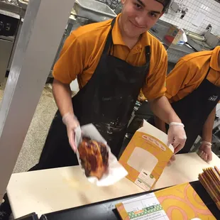 Publix employees always make sure I get what I am looking for. Fresh mojo chicken out of the oven. These guys do a great job!